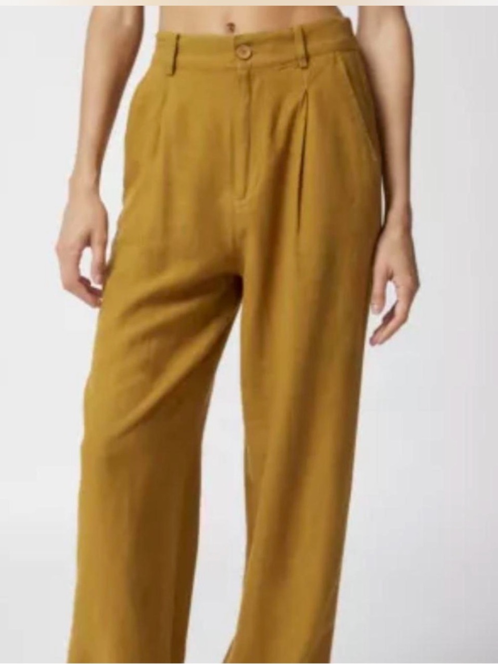 Urban Outfitters Striped Linen-blend Pants in brown and red stripe
 XXS